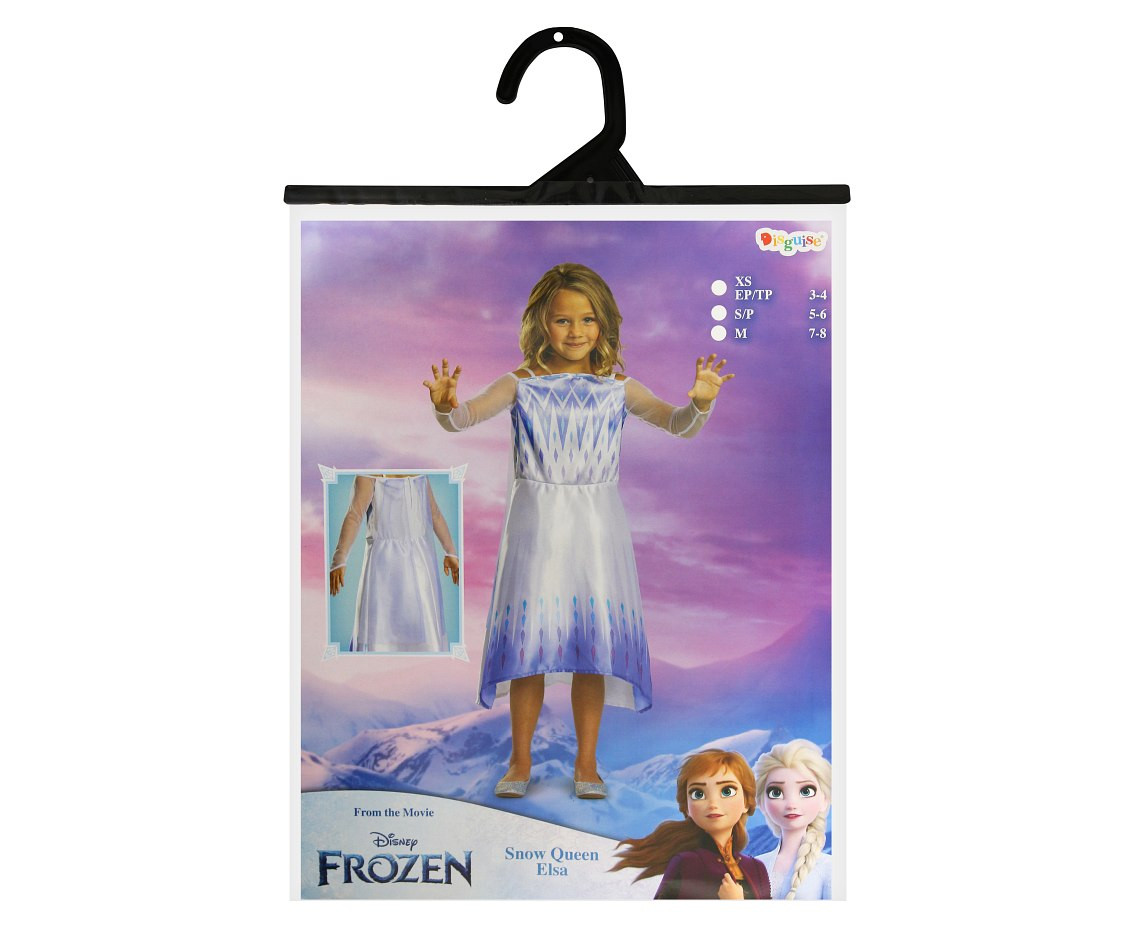 Costume Elsa Snow Queen Basic - Frozen 2 (licenced), size XS (3-4 year) EOL